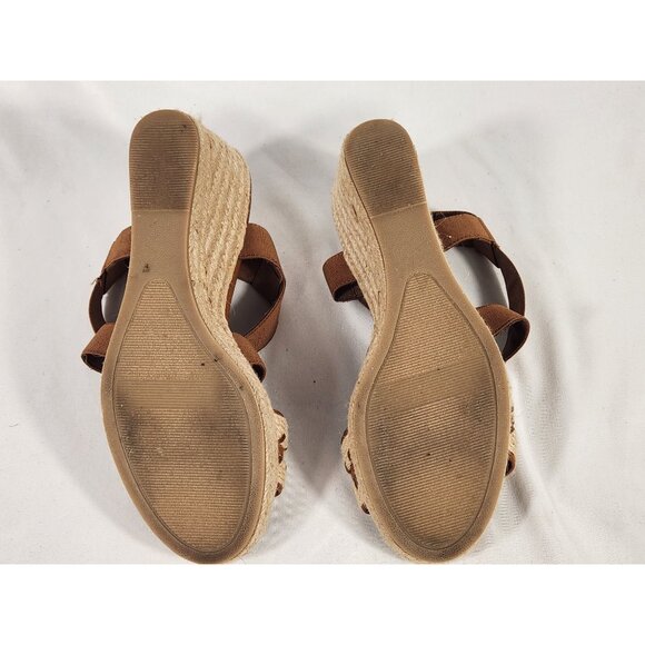 Bass & Co Womens Espadrille Sandal Wedge Platform Boho Western 10M - Picture 10 of 10